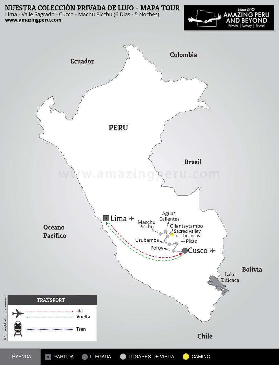 Nuestra Coleccin Privada de Lujo - Tour Exclusivamente proveido por Amazing Peru - Estilo: Ultra Lujo VIP Escapate a Machu Picchu