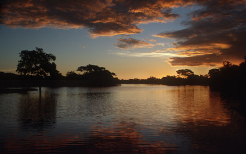 Sunset over the Pampas