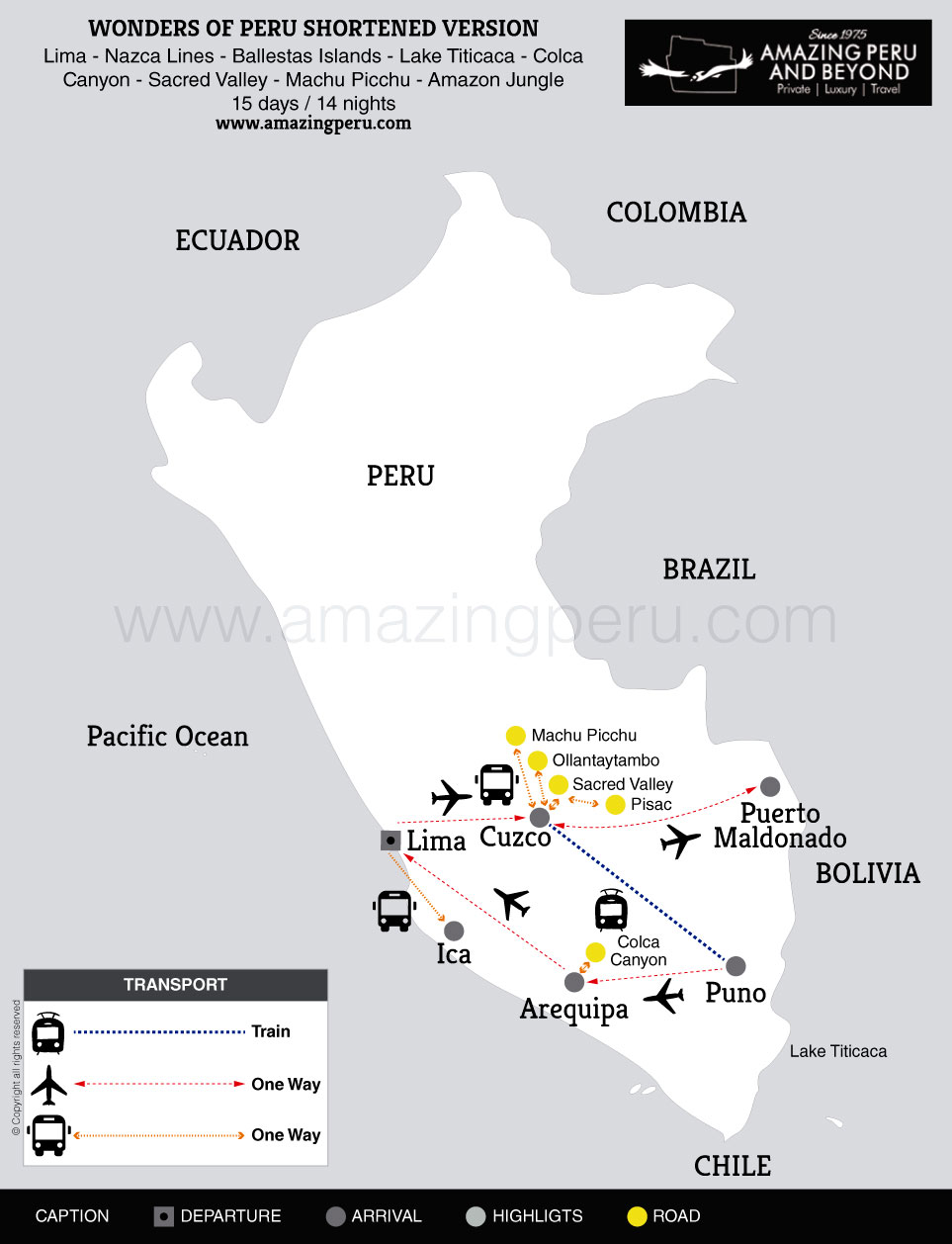 2024 Wonders of Peru Shortened Version - 15 days / 14 nights.