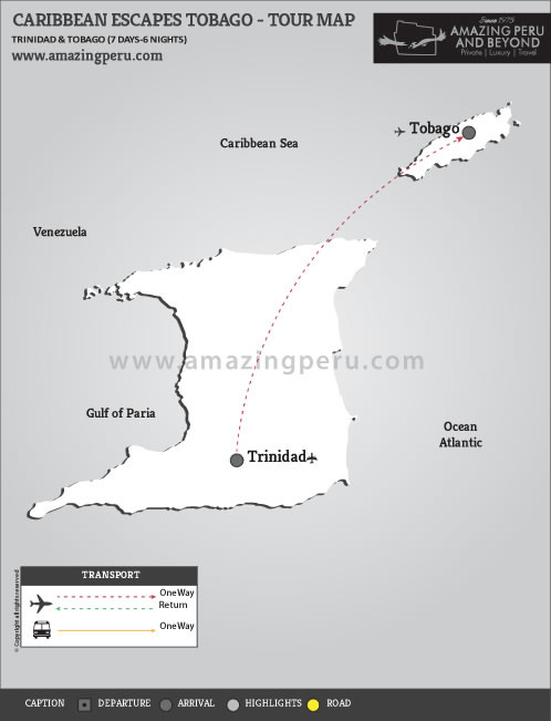 Caribbean Escapes Tobago Tour - 7 days / 6 nights. Caribbean Escapes Tobago Tour - 7 days / 6 nights.