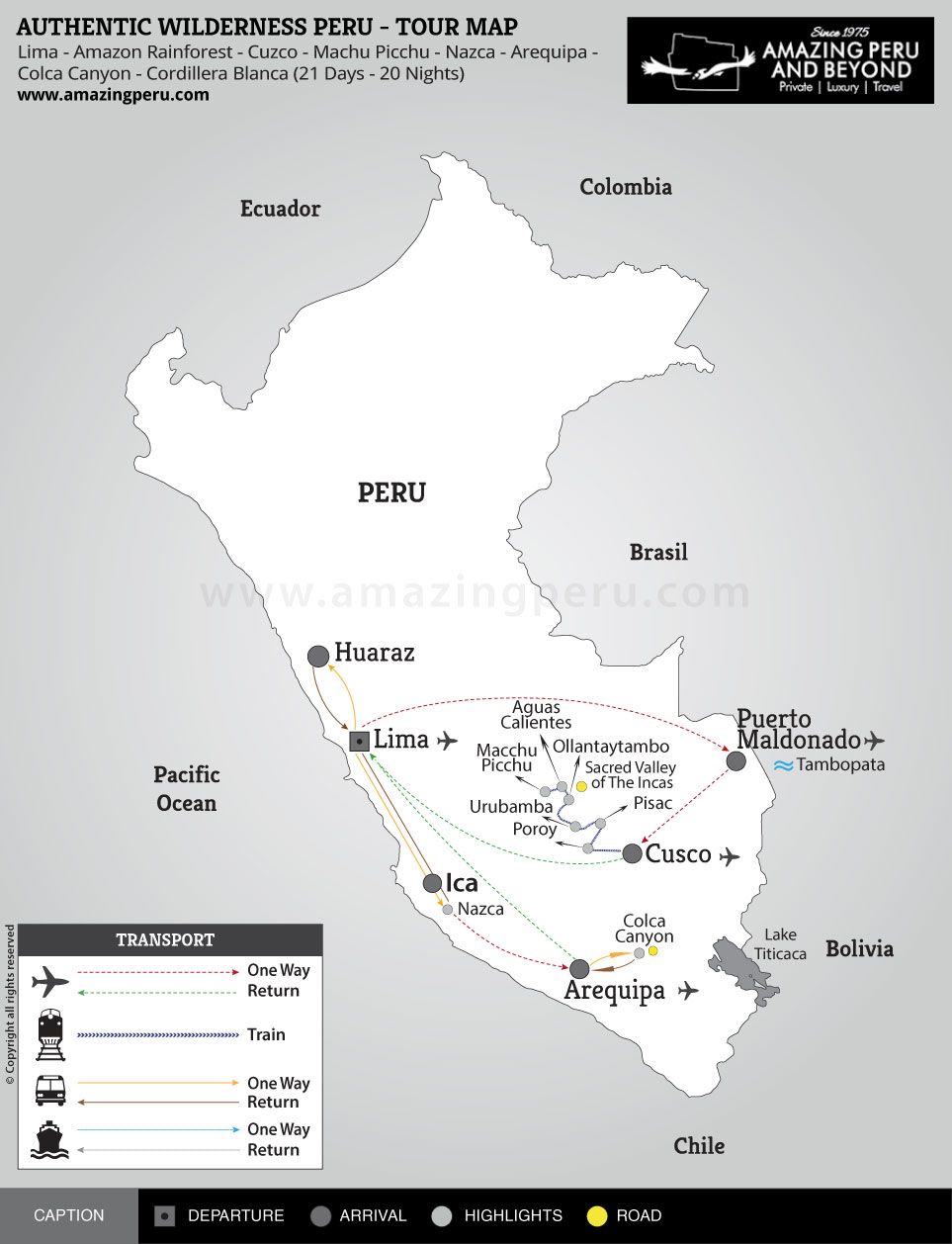 Authentic Wilderness Peru Tour - 21 days / 20 nights. Authentic Wilderness Peru Tour - 21 days / 20 nights.