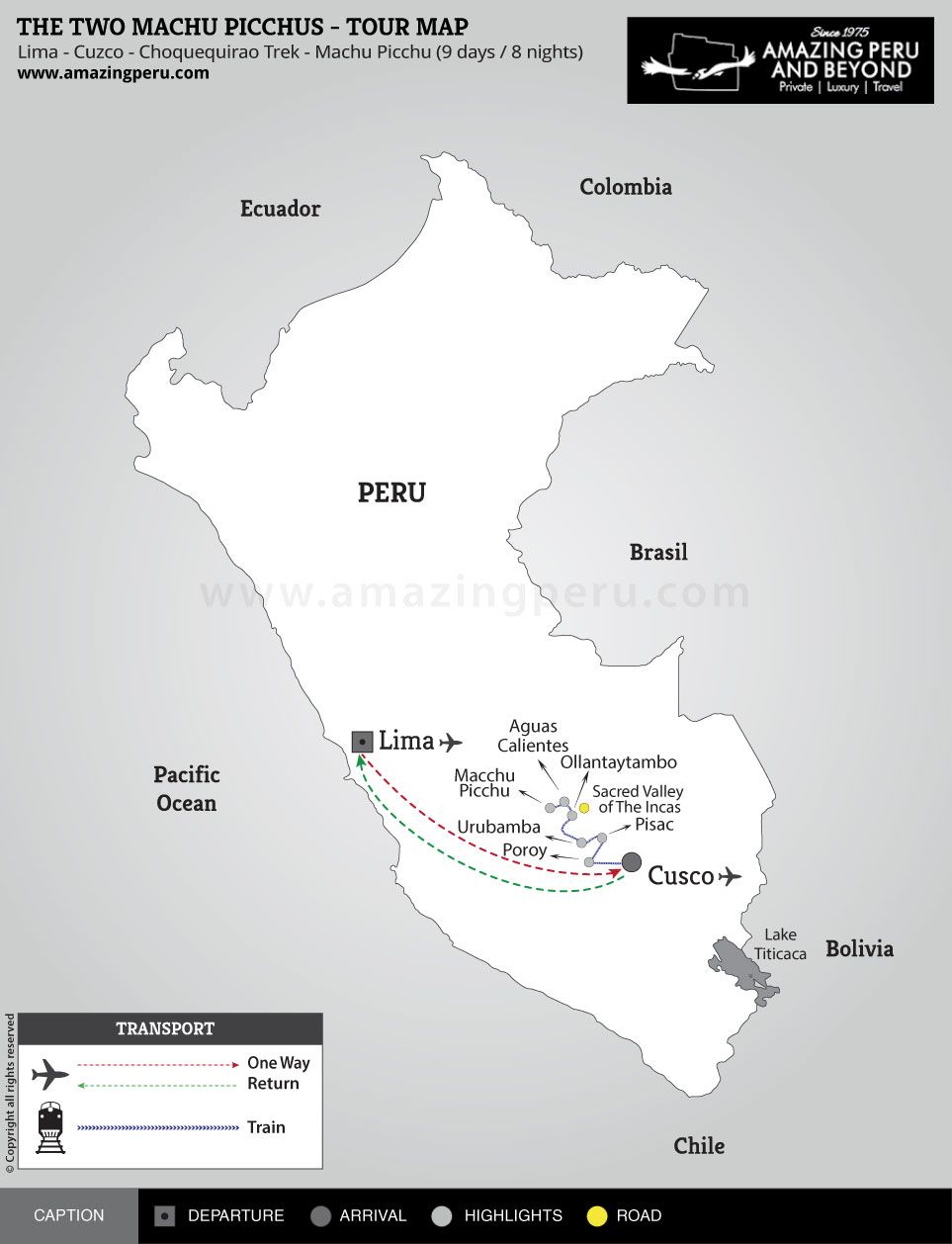 The Two Machu Picchus Tour - 9 days / 8 nights. The Two Machu Picchus Tour - 9 days / 8 nights.