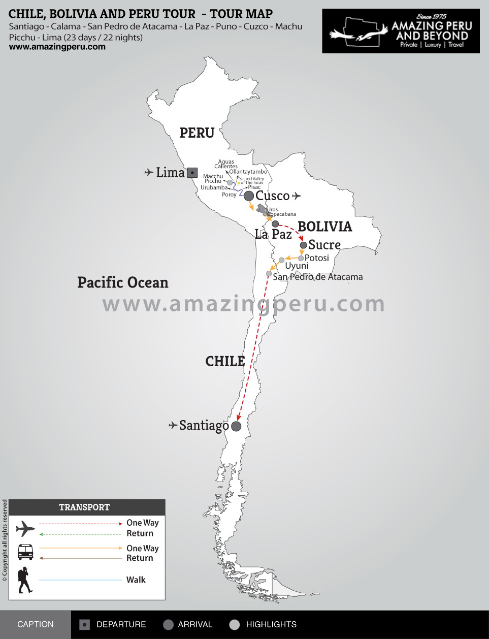 Chile, Bolivia and Peru Tour - 14 days / 13 nights. Chile, Bolivia and Peru Tour - 14 days / 13 nights.