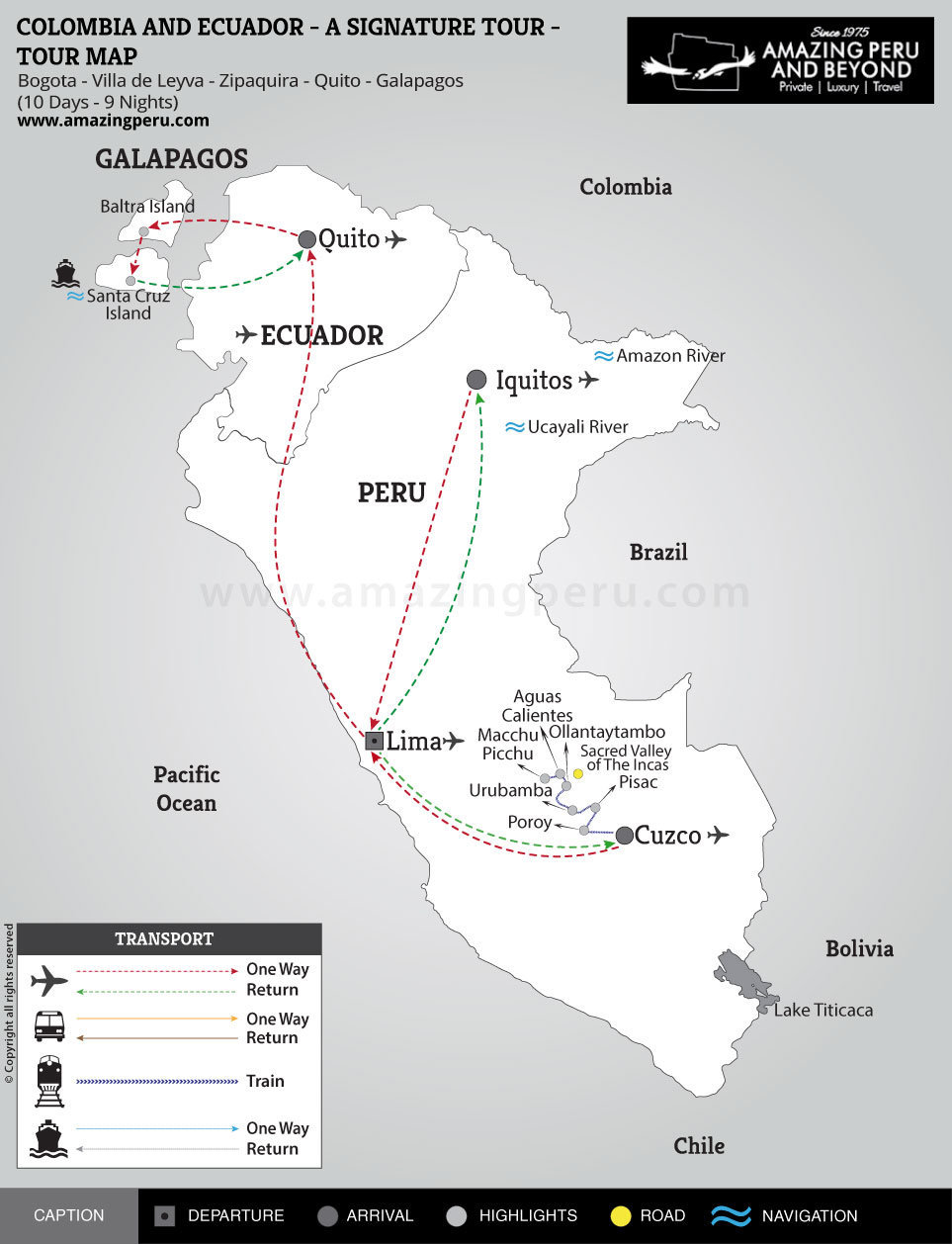 Colombia and Ecuador - A signature Tour - 10 days / 9 nights.