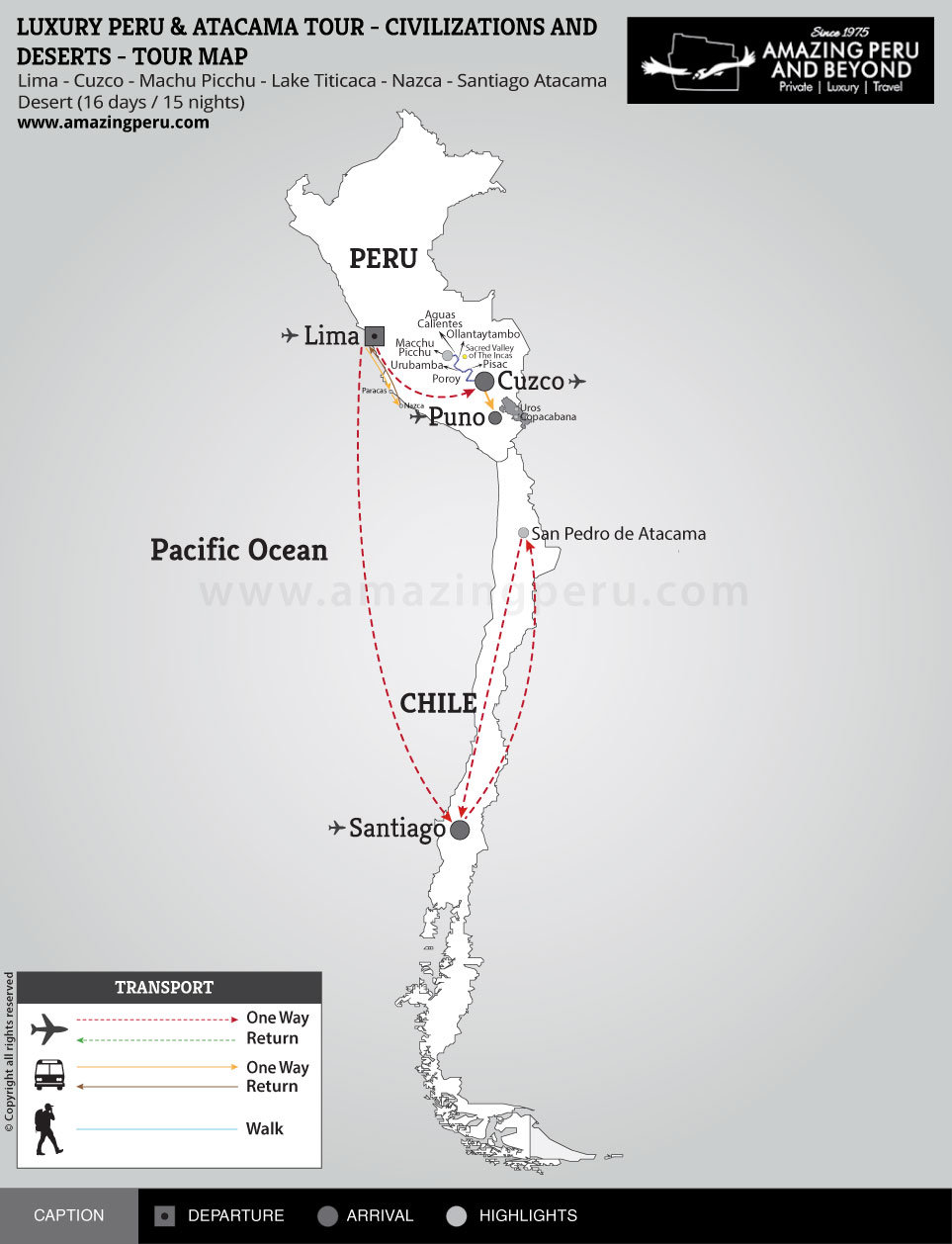 Luxury Peru & Atacama Tour - Civilizations and Deserts - 16 days / 15 nights. Luxury Peru & Atacama Tour - Civilizations and Deserts - 16 days / 15 nights.