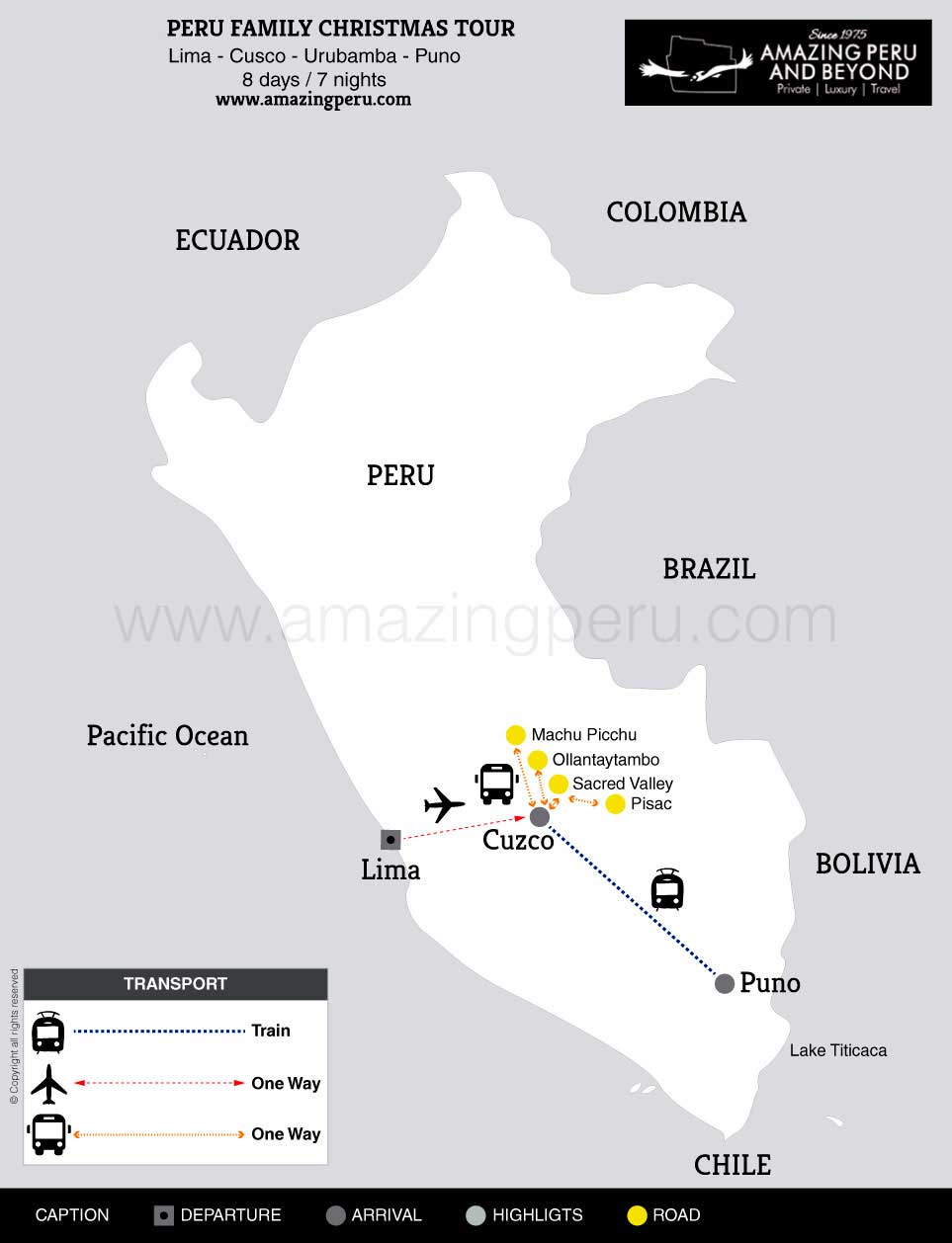 2024 Peru Family Christmas Tour - 8 days / 7 nights.