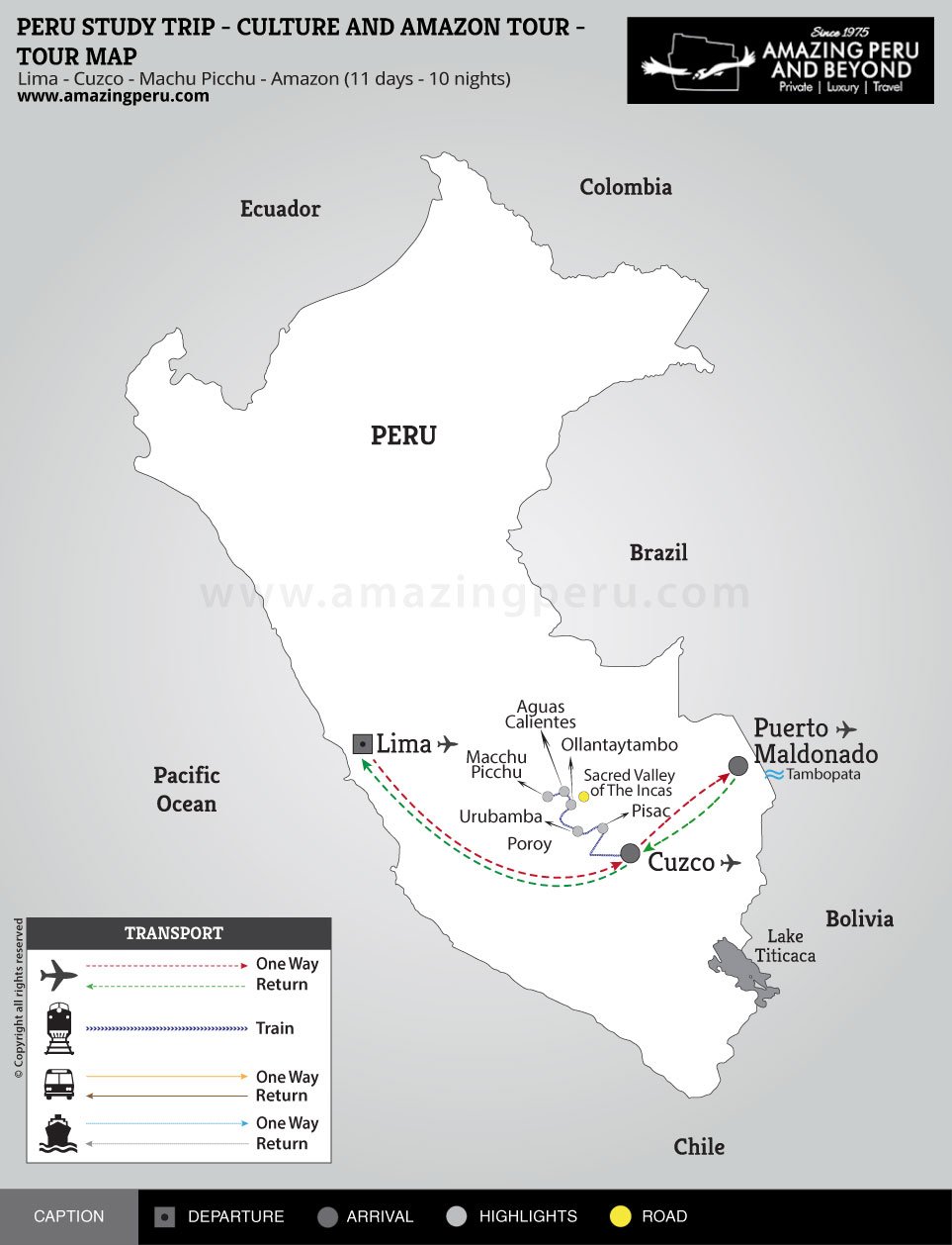 Peru Study Trip - Culture and Amazon Tour - 11 days / 10 nights.