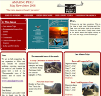 Amazing Peru Newsletter - Edition May 2008 