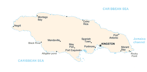 MAP CARIBBEAN ESCAPES Jamaica - Amazing Caribbean
