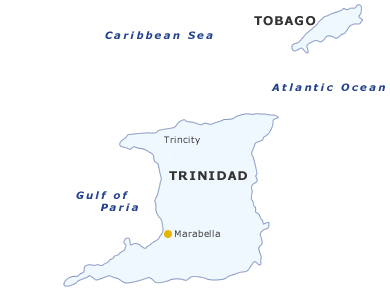 Map Caribbean Escapes Trinidad - Amazing Caribbean