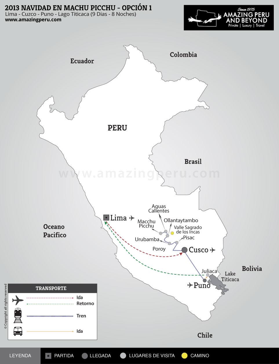 2022 Navidad en Machu Picchu - Opción 1