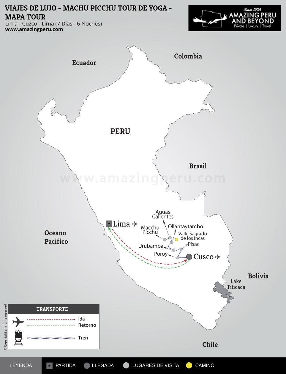 Viaje de Lujo a Peru & Machu Picchu - Tour de Yoga - 7 días / 6 noches. Viaje de Lujo a Peru & Machu Picchu - Tour de Yoga