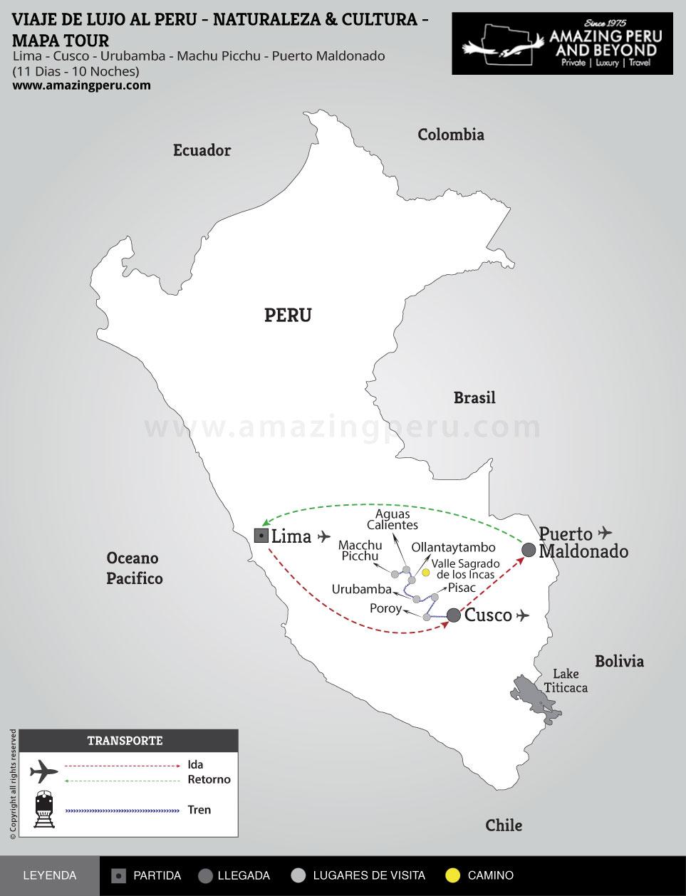 Viaje de Lujo Al Peru - Naturaleza & Cultura - 11 días / 10 noches. Viaje de Lujo Al Peru - Naturaleza & Cultura