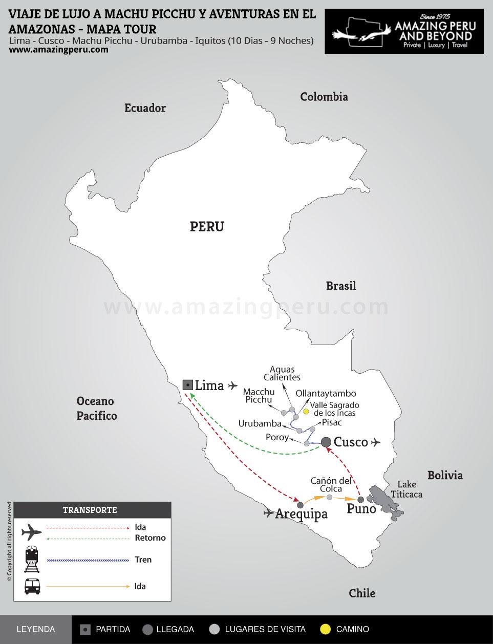 Tour de Lujo: Sur del Perú - Opción 1 - 11 días / 10 noches. Tour de Lujo: Sur del Perú - Opción 1