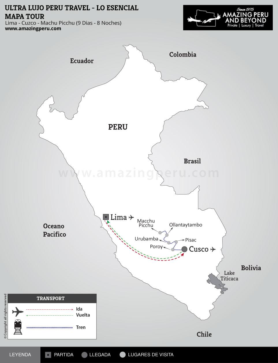 Ultra Lujo Perú Travel - Lo Esencial - 9 días / 8 noches. Ultra Lujo Perú Travel - Lo Esencial