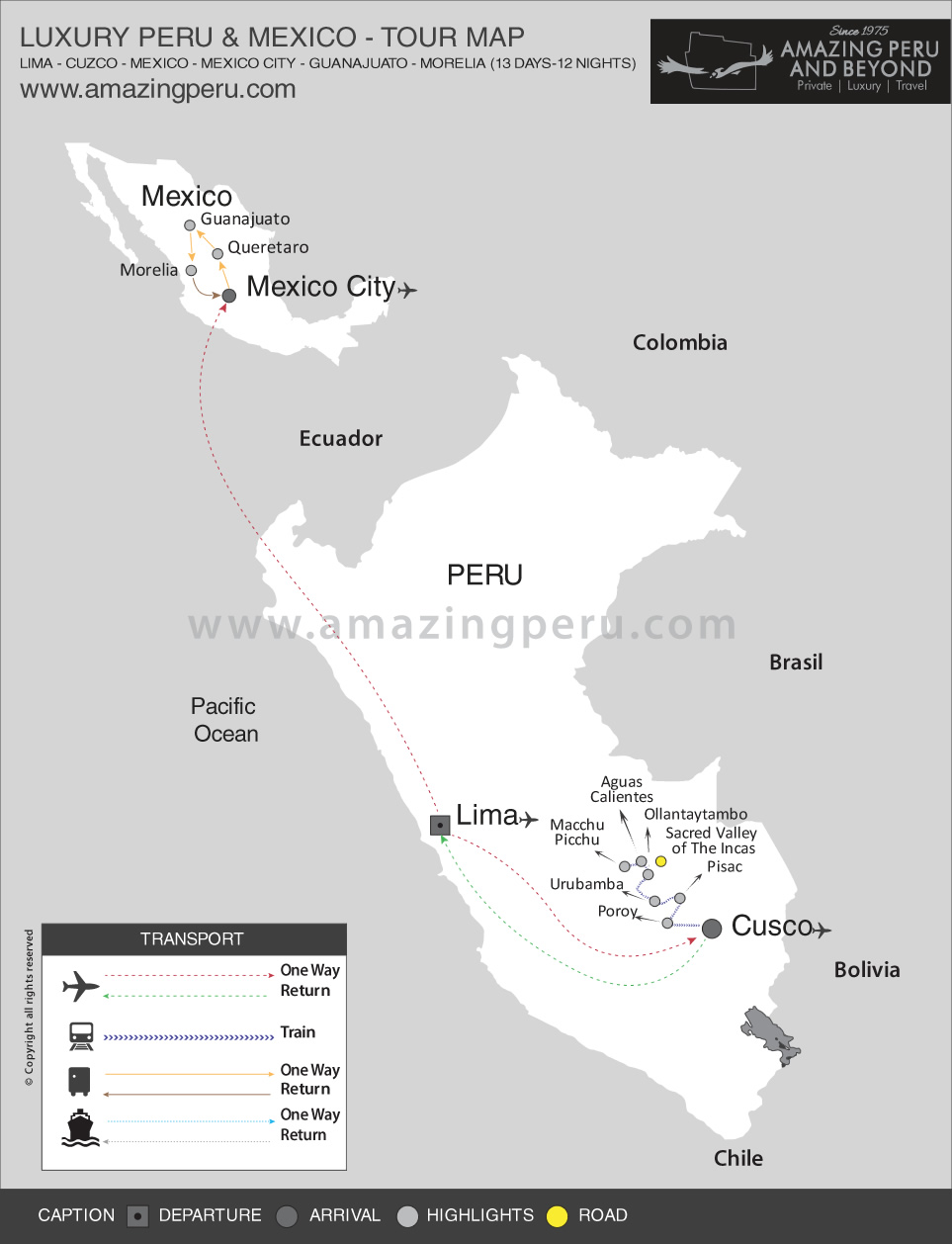 Luxury 13 Day Peru & Mexico - 13 days / 12 nights.