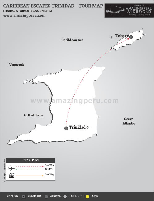 Caribbean Escapes Trinidad Tour - 7 days / 6 nights.