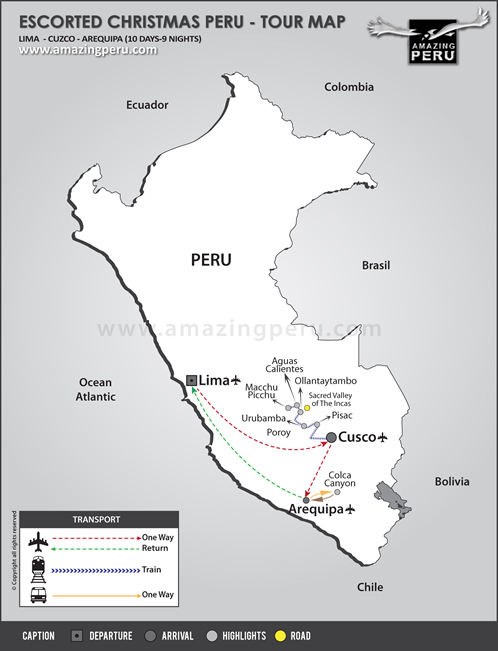2023 Escorted Christmas in Peru II - 10 days / 9 nights.