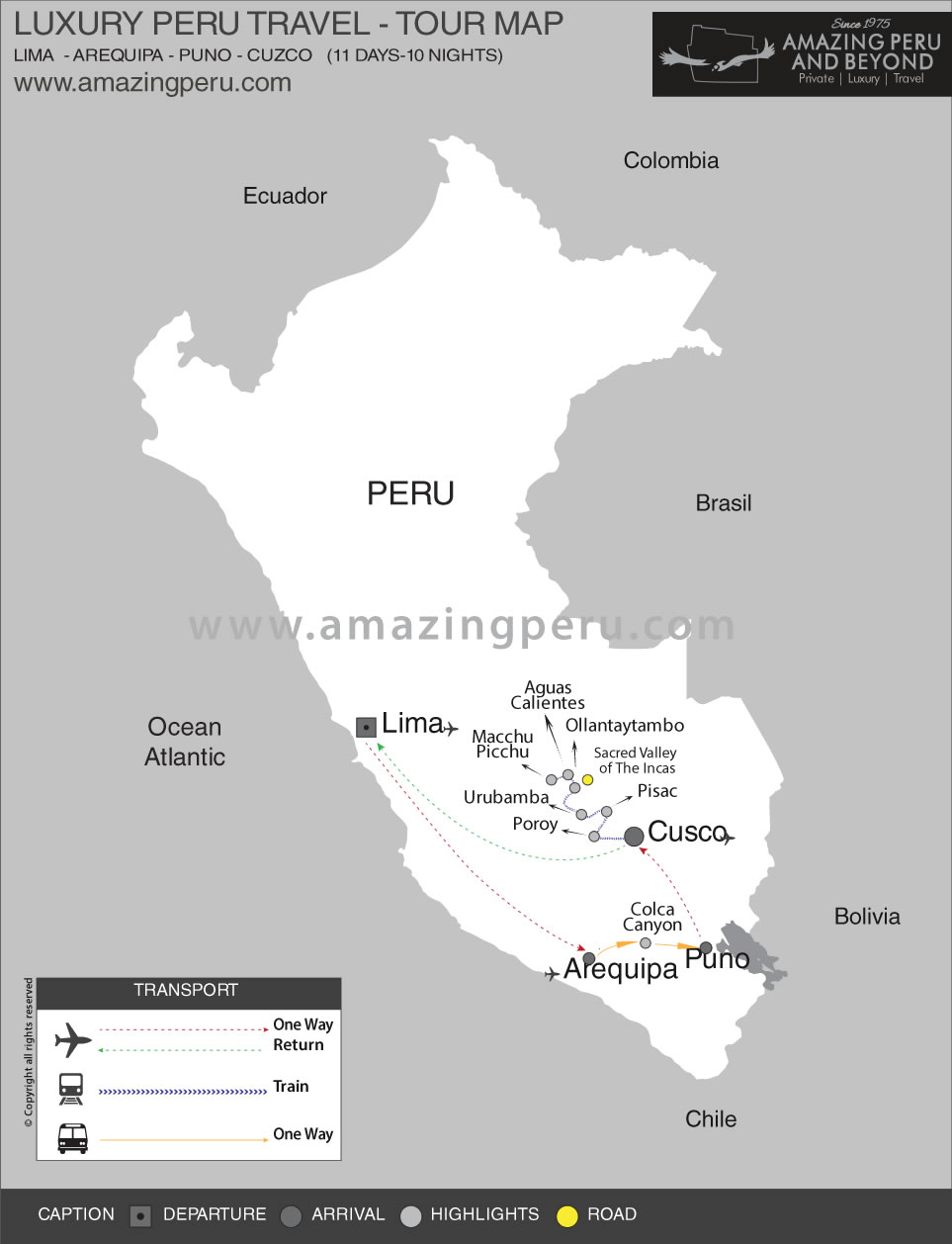 Luxury Southern Peru Tour - Option 1 - 11 days / 10 nights.