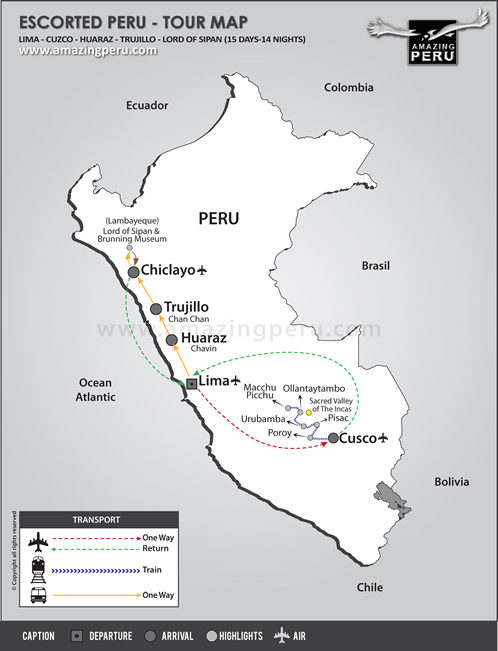 Escorted Peru Tour 3 - 15 days / 14 nights. Escorted Peru Tour 3 - 15 days / 14 nights.