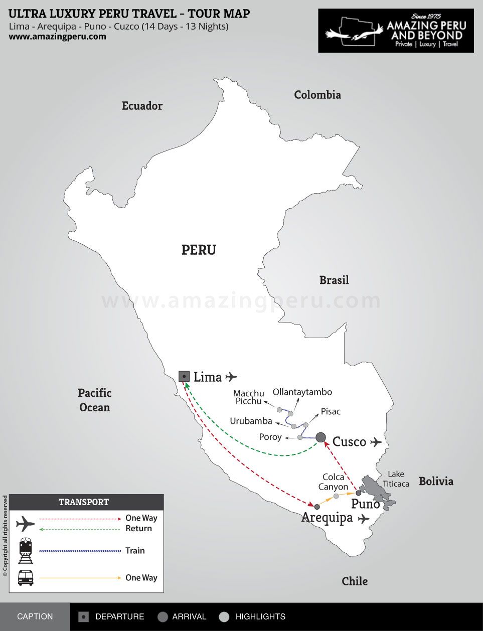 Ultra Luxury Peru Travel - Authentic Journeys - 14 days / 13 nights.
