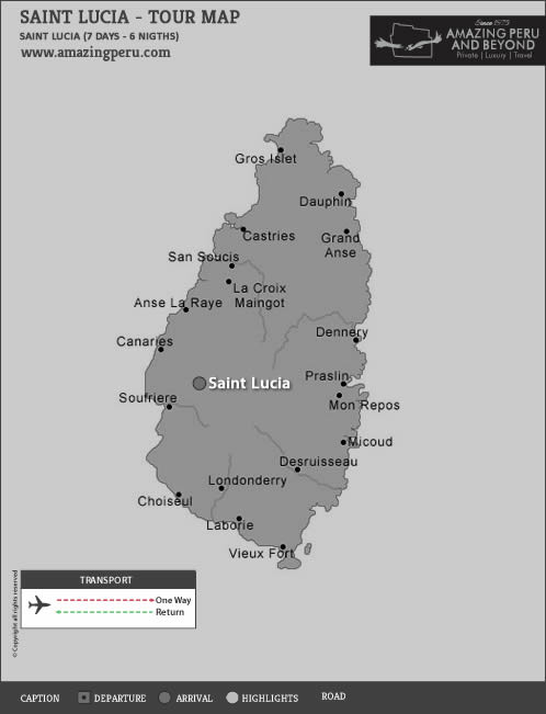 Caribbean Escapes Saint Lucia - 7 days / 6 nights.