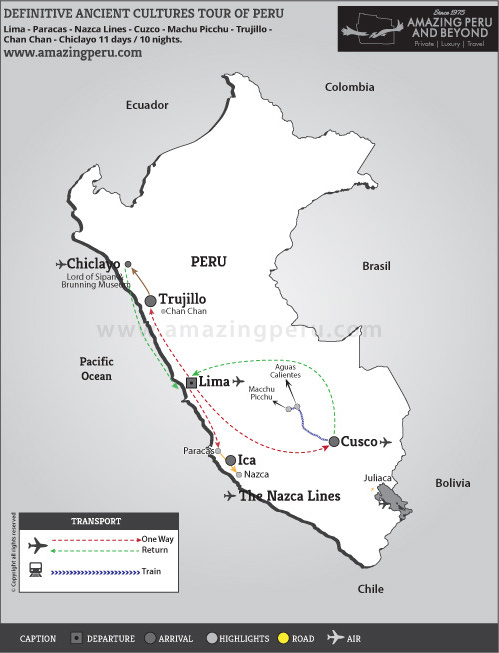 Definitive Ancient Cultures Tour of Peru - 11 days / 10 nights.