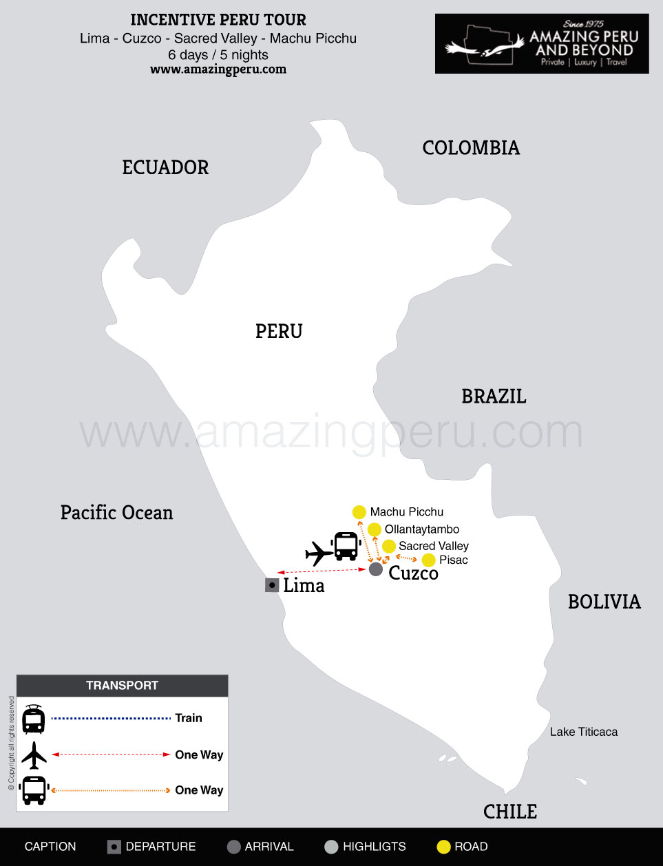 2022 Incentive Peru Tour - 6 days - 6 days / 5 nights.