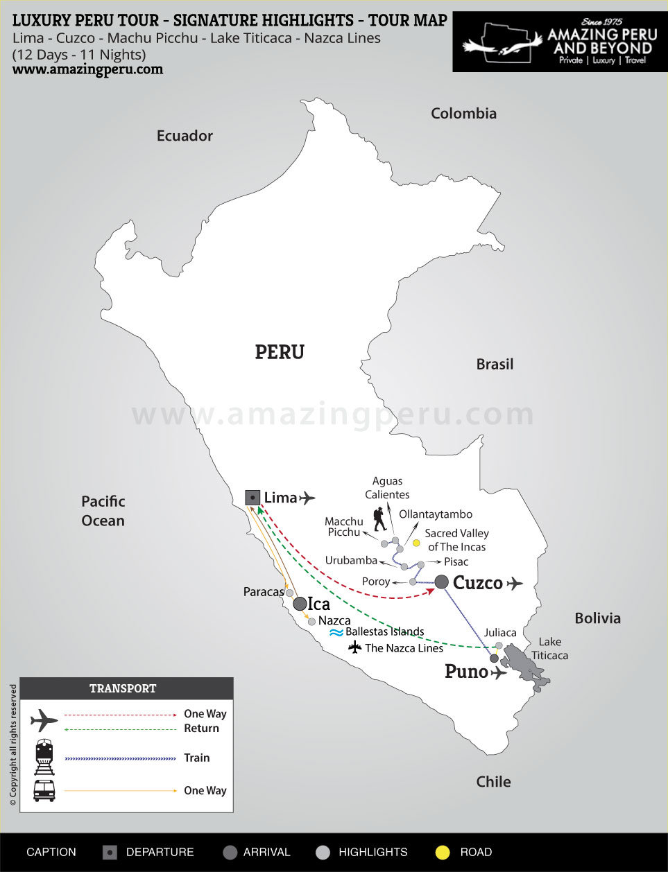 Luxury Peru Tour - Signature Highlights - 12 days / 11 nights.