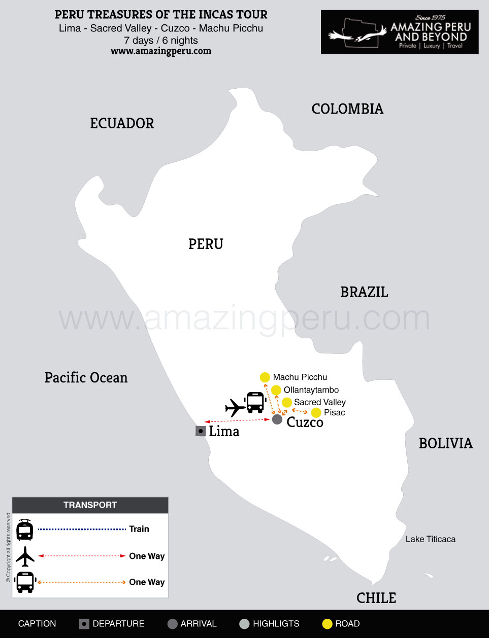 2023 Peru Treasures of the Incas Tour - 7 days / 6 nights.