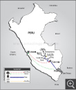 tour map: Lima - Cuzco - Machu Picchu - Sacred Valley - Puno