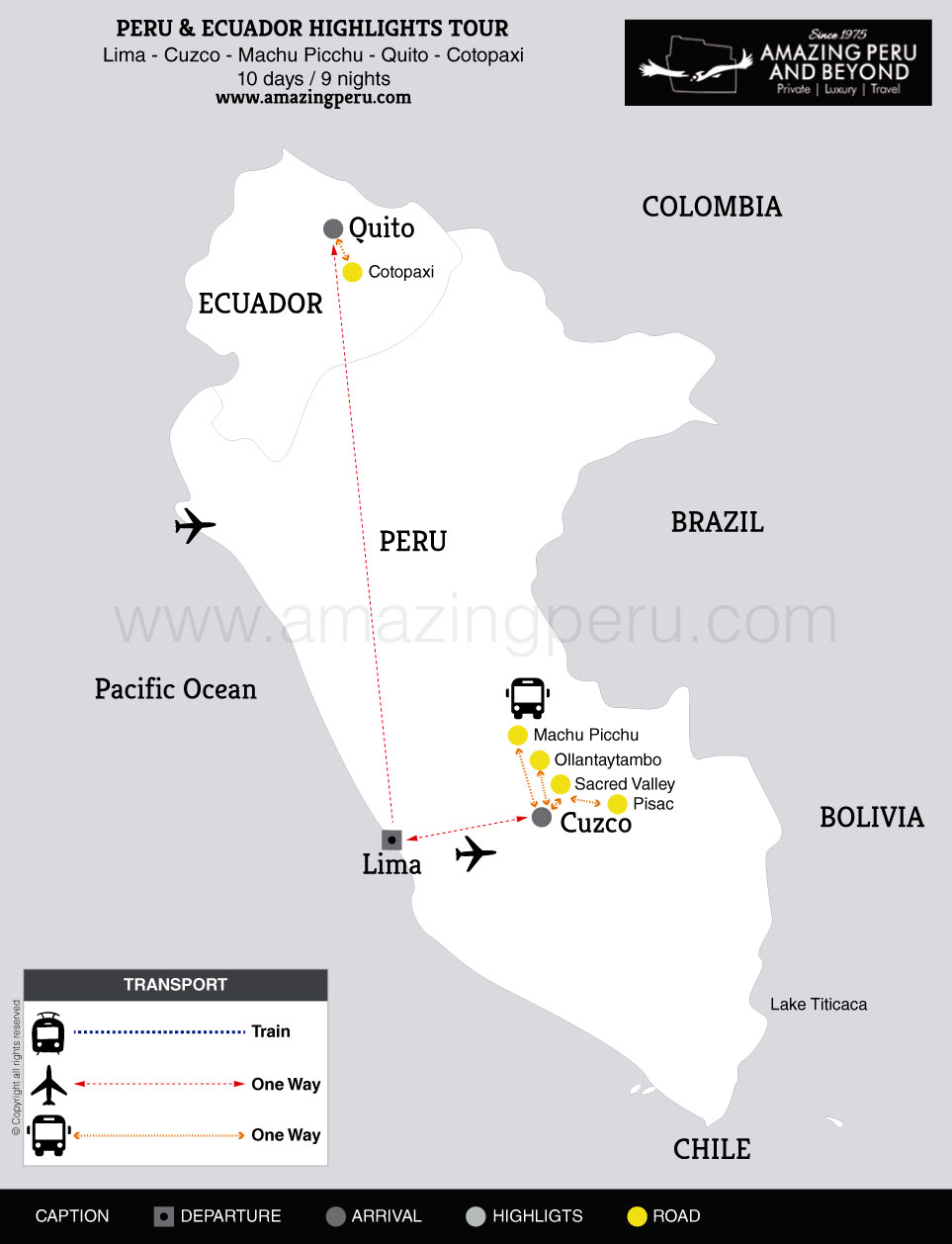 Lima - Cuzco - Machu Picchu - Quito - Cotopaxi