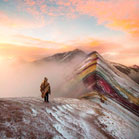 HELICOPTER FLIGHT OVER RAINBOW MOUNTAIN (7 COLOUR MOUNTAIN), AUSANGATE, CUSCO)