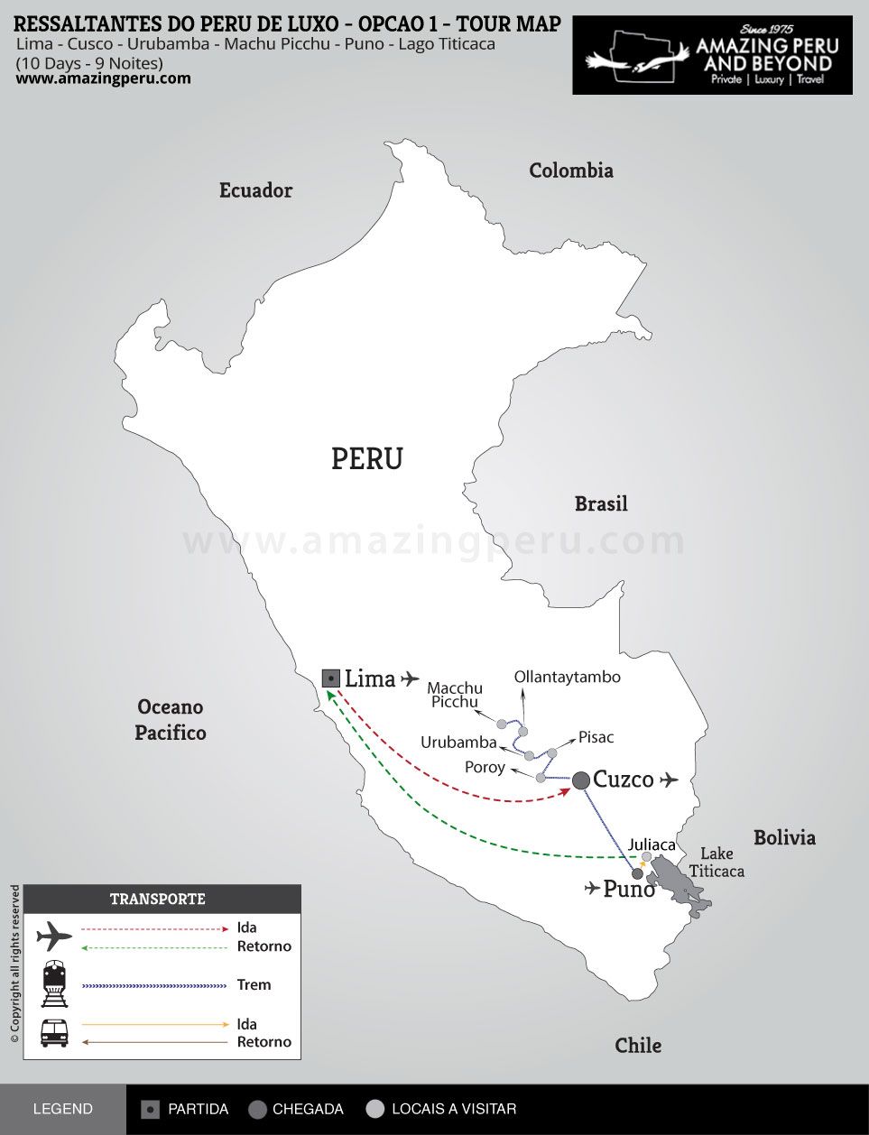 Ressaltantes do Peru de Luxo - Opção 1 - 10 days / 9 nights. Ressaltantes do Peru de Luxo - Opção 1 - 10 days / 9 nights.