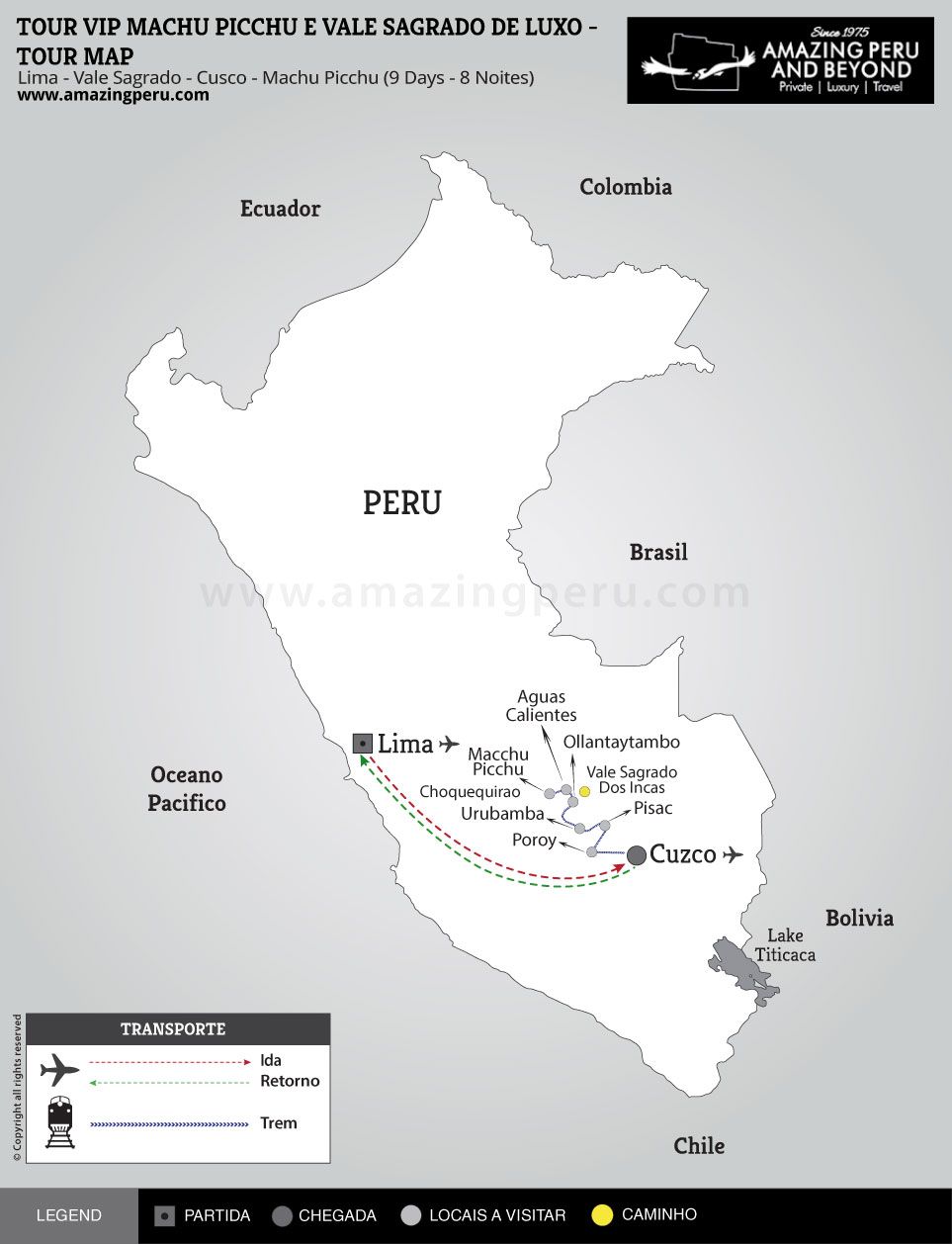 Tour VIP Machu Picchu e Vale Sagrado de Luxo - 9 days / 8 nights. Tour VIP Machu Picchu e Vale Sagrado de Luxo - 9 days / 8 nights.